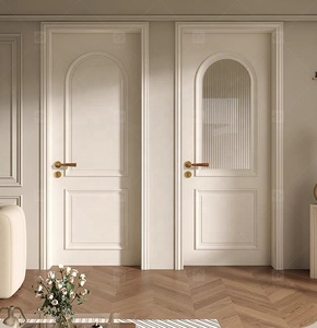 Modern Retro <strong>Interior</strong> French Wooden <strong>Doors</strong> High Quality Waterproof Solid Wood for Houses Bedrooms Hotels Villas Hospitals - Product Image 4