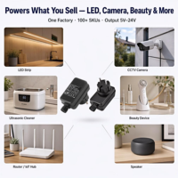 Adaptateur d'alimentation étanche IP44 12V 1A pour éclairage LED extérieur Fabricant OEM CE RoHS
