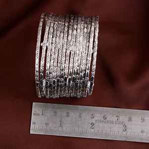 กำไลข้อมือชุบเงินทำด้วยมือลายดอกไม้เครื่องประดับเพชรหลักแบบใหม่ขายส่งสำหรับของขวัญแต่งงานของชาวคริสต์ - Product Image 4