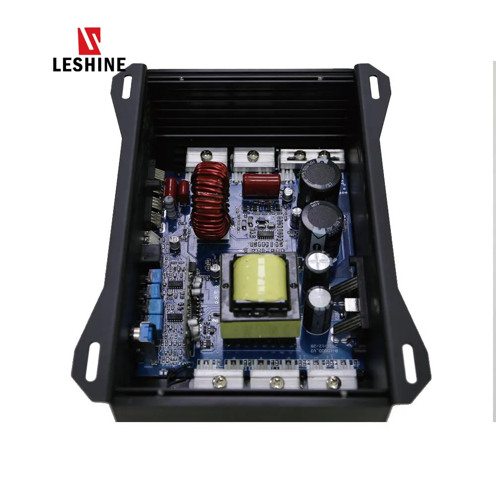 Leshine-amplificador de audio estéreo para coche, kit de cableado de rollos de cables de instalación, mono bloque, Clase d, R 1000,1