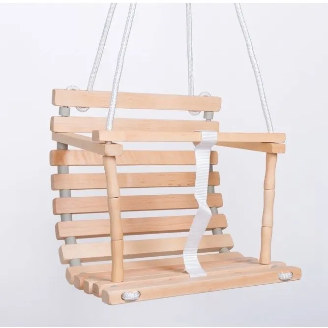 Indoor Toddler Swing Seat Baby Household Wooden Swing Chair