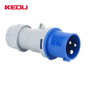 KEDU 3 broches IP44 16A 32A 63A Différents Types Fiche Mâle Industrielle 220V Prises Électriques Avec CE SEMKO - Product Image 4