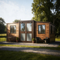 Maison préfabriquée de luxe confortable à 2 chambres, type maisonnette modulaire