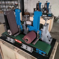 Petite machine de polissage et de rectification automatique en acier inoxydable pour surfaces planes, petite machine de polissage de surfaces planes certifiée CE, moins chère