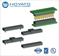 HOYATO PSDSM20-20G-24-PCH Connecteur femelle SMT 20 broches à pas de 2,0 mm, double rangée, doré, pour PCB, avec espacement des broches, personnalisable en usine en Chine