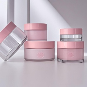 Clear Frosted Plastic Jars with Aluminum Screw Cap for Cosmetics <b>Small</b> Cosmetic Jar Packaging <b>Containers</b> Empty Plastic Jar - Product Image 6