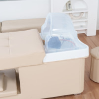 Station de lavage de cheveux portable avec lavabo pour spa capillaire, chaise de lavage, lavabo pour salon de coiffure