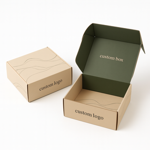 Bán buôn tùy chỉnh cá nhân in logo vận chuyển Bưu Chính bao bì bưu phẩm hộp giấy hộp cho quần áo nước hoa và tóc giả - Product Image 2