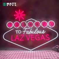 Dropshipping sans MOQ, personnalisation bienvenue, enseigne néon vintage Las Vegas, lumière néon LED en acrylique pour chambre à coucher, bar, décoration murale