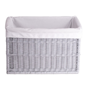 Panier tissé en saule de style moderne rangement bon marché pour étagères avec poignée - Product Image 6