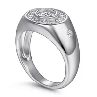 MuShan Sieraden 925 Sterling Zilveren Ringen Bands Ringen Bands Ring 7A Zirconia Valentijn Engagement Anniversary Vrouwen Gift