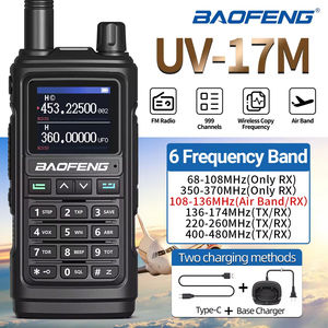 Walkie Talkie Langstrecken-Baofeng UV17M Tragbare 200-Kanal-Amateurfunkgeräte UHF-UKW-USB-C laden 2-Wege-Radio wasserdicht auf - Product Image 2