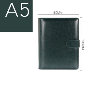 Gran oferta papelería personalizada A5 blanco PU cuero diario niñas planificador cuaderno conjunto de regalo - Product Image 1