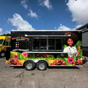 2025 Franquicia Catering Bar móvil Barbacoa Remolque de comida Totalmente equipado Helado Café Camión de comida rápida a la venta - Product Image 1