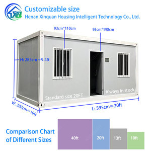 Maisons modulaires détachables à faible coût personnalisables, dortoirs préfabriqués pour employés et résidences familiales - Product Image 2