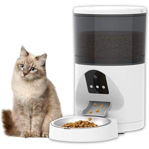 Distributore Automatico di Cibo per Animali Antela 6L in Plastica Solida con Telecamera, Controllo WiFi tramite App per Gatti e Cani, Bianco - Product Image 1