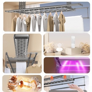 Séchoir à linge électrique intelligent, réglable en hauteur, télécommandé, robuste et personnalisable pour les balcons domestiques - Product Image 5