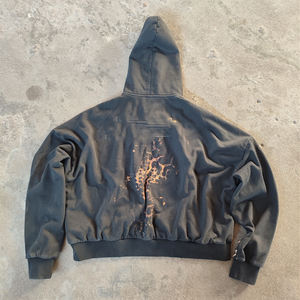 Felpe e Felpe con Cappuccio da Uomo Oversize in Cotone Pesante Personalizzate OEM - Product Image 6