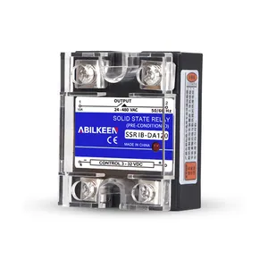 ABILKEEN 120A corrente di uscita monofase SSR DC controllo di potenza AC Contactless interruttore elettronico relè a stato solido