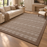 Tapis de salon haut de gamme en laine et soie de Nouvelle-Zélande, style moderne, fait main, tufté, pour la décoration de villas de luxe