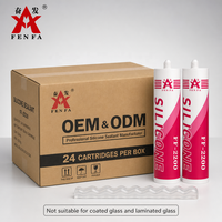 Fenfa FF2200 Mastic silicone translucide pour grands panneaux de verre, adhésif structurel pour vitrage, fixation ponctuelle, mur-rideau, travail du bois