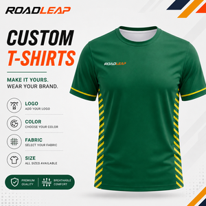 T-shirt personnalisé pour homme, respirant, léger, 100% polyester, t-shirts d'équipe de course, fabricant de vêtements de sport OEM ODM - Product Image 1