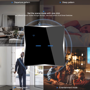 LangYeao Negro Blanco Tuya WiFi Smart Touch <span class=keywords><strong>Switch</strong></span> Cable neutro necesario Multi-Share Función Temporizador Configuración RoHS Certificado CE - Product Image 5