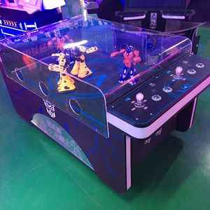 Machine de jeu de pièces de monnaie pour enfants Concave commerciale Double Hockey Air Cushion Ball <span class=keywords><strong>Clown</strong></span> Line-Up Entertainment pour plastique - Product Image 2