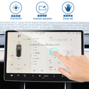 Pellicola salvaschermo in vetro temperato Premium per <span class=keywords><strong>Tesla</strong></span> <span class=keywords><strong>Model</strong></span> 3, protezione dello schermo Anti impronte digitali Touchscreen del cruscotto - Product Image 2