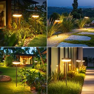 Luz LED Solar IP66 para jardín al aire libre, luz RGB, llama colorida parpadeante para camino, paisaje, puerta de entrada, seguridad de <span class=keywords><strong>parque</strong></span> de césped - Product Image 4