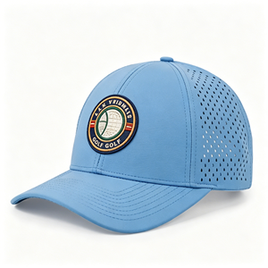 Custom Logo <b>Vintage</b> 5 Panel Rope Hat Unstructured Nylon Performance Surf <b>Cap</b> with Retro Woven Patch for Outdoor Adventure - Product Image 1