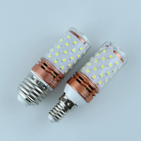 Ampoule LED colorée E27 E14 12W 16W, type maïs, AC220V, 270/Beam, décorative, sans clignotement, rouge, bleu, jaune, pour lustres d'intérieur