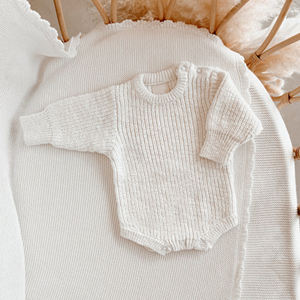 Combinaison en tricot côtelé minimaliste pour bébé, de haute qualité, 100% coton, body pour nourrisson, hiver chaud, barboteuse pour garçon et fille - Product Image 4