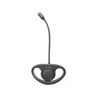 Écouteur intra-auriculaire en forme de D avec interface 3,5 mm pour radios talkie-walkie et casques audio