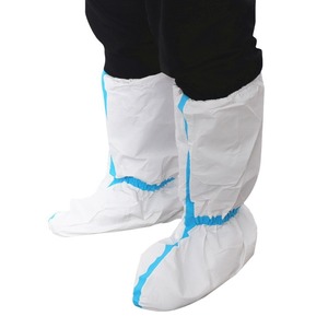 Medical Disposable <b>Boot</b> <b>Covers</b> Breathable Nonwoven Long Thickened Pull-On Chemical Resistant Protective Shoe <b>Covers</b> - Product Image 5