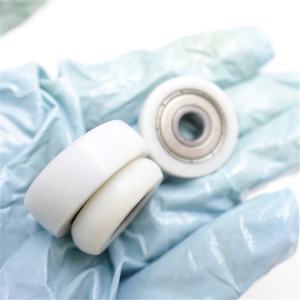 Roulements à billes en nylon PU POM PP PA66 plastique polyuréthane caoutchouc revêtu de rainure en V / U 6000ZZ pour <span class=keywords><strong>porte</strong></span> et fenêtre coulissante - Product Image 3