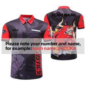Dart shirt sweat-absorbent quick-drying excellent sublimation print male sportswear design wholesale 2019 - Product Image 4