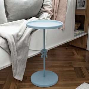 Grossista Custom di alta qualità moderno stile nordico in <span class=keywords><strong>legno</strong></span> <span class=keywords><strong>e</strong></span> <span class=keywords><strong>metallo</strong></span> divano rotondo lato tavolino da caffè per la camera da letto soggiorno - Product Image 2