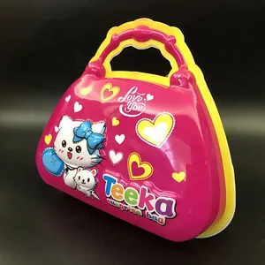 全新设计定制儿童塑料糖果盒包装层压塑料袋女童形状包装