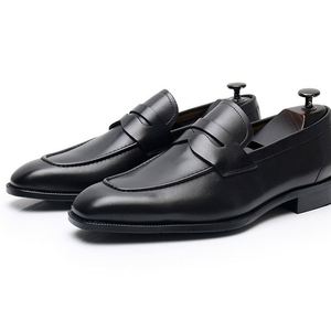 Mocasines Británicos Penny para Hombre, con Punta en Pico, con Cordones, Formales para Negocios, Antideslizantes, Transpirables, Casuales de Verano - Product Image 4