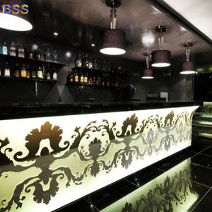 <span class=keywords><strong>Controsoffitto</strong></span> Bar incandescente per ristorante Lounge meraviglioso fiore intagliato a forma di U ristorante Bar <span class=keywords><strong>controsoffitto</strong></span> <span class=keywords><strong>con</strong></span> luce a <span class=keywords><strong>Led</strong></span> - Product Image 5
