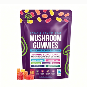 เยลลี่เห็ดวีแกน OEM/ODM ผสมอัชวากันธา เห็ดหลินจือ เห็ดหางไก่งวง อาหารเสริมบำรุงสมอง - Product Image 1