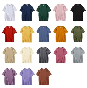 200G Streetwear coton T-shirt ajusté sérigraphie T-shirt 100% coton T-shirt personnalisé propre Logo surdimensionné hommes T-shirts