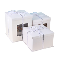 Boîtes à gâteaux personnalisées en carton ondulé transparent recyclable avec fermeture magnétique pour l'emballage alimentaire (gelée, chips de pommes de terre)