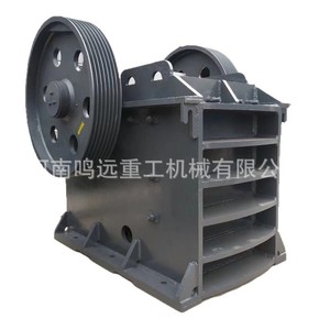 Concasseur à mâchoires pour le concassage du calcaire et du minerai de fer, équipement industriel jaune avec moteur AC - Product Image 4