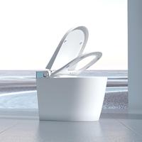 WC intelligent japonais avec logo personnalisé, bidet, télécommande incluse, double chasse d'eau, siège chauffant, cuvette de toilette à fixation au sol, siphon en S
