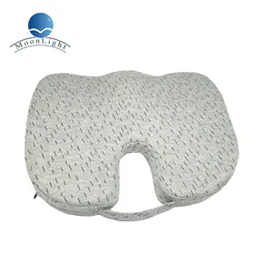 Coussin de chaise en mousse à mémoire de forme Housse amovible Coccyx Siège d'extérieur pour voiture de bureau