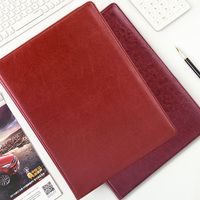 Fournitures de bureau, classeur de documents en cuir PU personnalisé format A4, organiseur de documents, porte-documents, bloc-notes