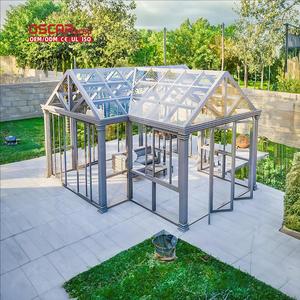 Petites serres de jardin, serre en aluminium, serre en verre, jardin d'arrière-cour, patio, jardin, solarium, véranda - Product Image 3