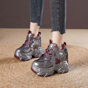 Sapatos Femininos de Plataforma de Alta Qualidade com Sola Grossa de 12cm para Aumento de Altura, Novos Sapatos Esportivos e de Lazer Outono/Inverno 2025 - Product Image 2